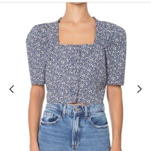 Levi's Blue Floral Blouse